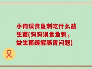 小狗误食鱼刺吃什么益生菌(狗狗误食鱼刺，益生菌缓解肠胃问题)