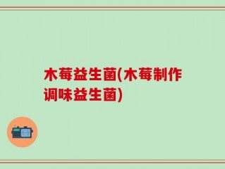 木莓益生菌(木莓制作调味益生菌)