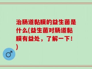 治肠道黏膜的益生菌是什么(益生菌对肠道黏膜有益处，了解一下！)