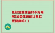 鱼缸加益生菌好不好用呢(加益生菌能让鱼缸更健康吗？)