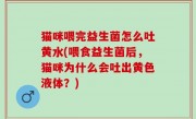 猫咪喂完益生菌怎么吐黄水(喂食益生菌后，猫咪为什么会吐出黄色液体？)