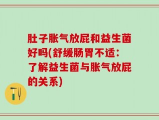 肚子胀气放屁和益生菌好吗(舒缓肠胃不适：了解益生菌与胀气放屁的关系)