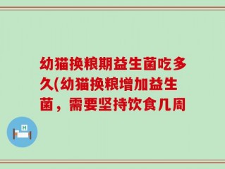 幼猫换粮期益生菌吃多久(幼猫换粮增加益生菌，需要坚持饮食几周