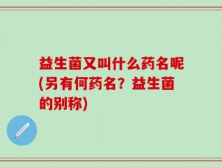 益生菌又叫什么药名呢(另有何药名？益生菌的别称)