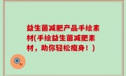 益生菌减肥产品手绘素材(手绘益生菌减肥素材，助你轻松瘦身！)