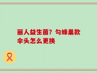 丽人益生菌？勾蜂巢款伞头怎么更换