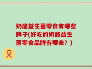 奶酪益生菌零食有哪些牌子(好吃的奶酪益生菌零食品牌有哪些？)