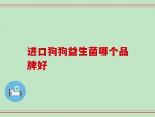 进口狗狗益生菌哪个品牌好