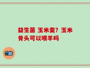 益生菌 玉米羹？玉米骨头可以喂羊吗