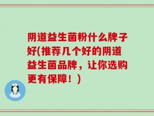 阴道益生菌粉什么牌子好(推荐几个好的阴道益生菌品牌，让你选购更有保障！)