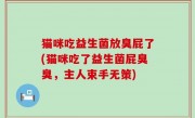 猫咪吃益生菌放臭屁了(猫咪吃了益生菌屁臭臭，主人束手无策)