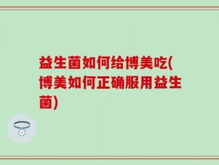 益生菌如何给博美吃(博美如何正确服用益生菌)