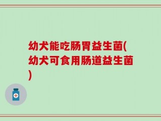 幼犬能吃肠胃益生菌(幼犬可食用肠道益生菌)