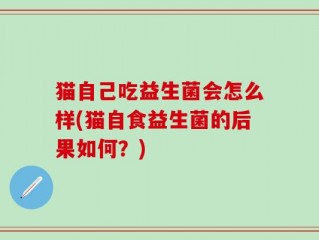 猫自己吃益生菌会怎么样(猫自食益生菌的后果如何？)