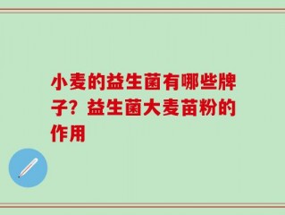 小麦的益生菌有哪些牌子？益生菌大麦苗粉的作用
