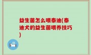 益生菌怎么喂泰迪(泰迪犬的益生菌喂养技巧)