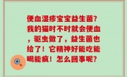 便血湿疹宝宝益生菌？我的猫时不时就会便血，驱虫做了，益生菌也给了！它精神好能吃能喝能疯！怎么回事呢？