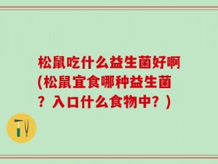 松鼠吃什么益生菌好啊(松鼠宜食哪种益生菌？入口什么食物中？)