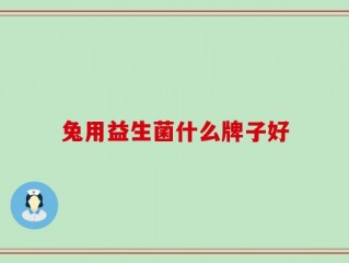 兔用益生菌什么牌子好