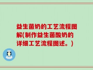 益生菌奶的工艺流程图解(制作益生菌酸奶的详细工艺流程图述。)