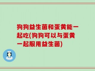 狗狗益生菌和蛋黄能一起吃(狗狗可以与蛋黄一起服用益生菌)