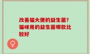 改善猫大便的益生菌？猫咪用的益生菌哪款比较好