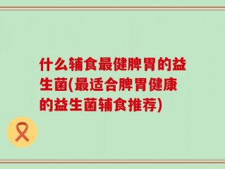 什么辅食最健脾胃的益生菌(最适合脾胃健康的益生菌辅食推荐)
