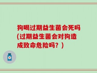 狗喝过期益生菌会死吗(过期益生菌会对狗造成致命危险吗？)
