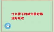 什么牌子的益生菌对肠道好吸收
