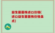 益生菌菌株进口价格(进口益生菌菌株价格盘点)