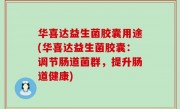 华喜达益生菌胶囊用途(华喜达益生菌胶囊：调节肠道菌群，提升肠道健康)