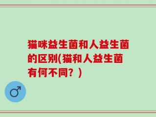 猫咪益生菌和人益生菌的区别(猫和人益生菌有何不同？)