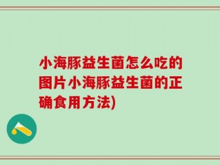 小海豚益生菌怎么吃的图片小海豚益生菌的正确食用方法)
