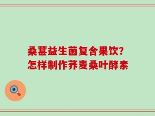 桑葚益生菌复合果饮？怎样制作荞麦桑叶酵素