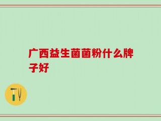 广西益生菌菌粉什么牌子好