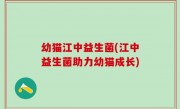 幼猫江中益生菌(江中益生菌助力幼猫成长)