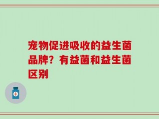 宠物促进吸收的益生菌品牌？有益菌和益生菌区别