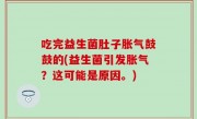 吃完益生菌肚子胀气鼓鼓的(益生菌引发胀气？这可能是原因。)