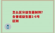 怎么区分益生菌制剂？合普诺益生菌1-6号区别