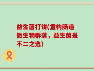 益生菌打饼(重构肠道微生物群落，益生菌是不二之选)
