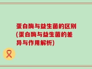 蛋白酶与益生菌的区别(蛋白酶与益生菌的差异与作用解析)