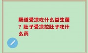 肠道受凉吃什么益生菌？肚子受凉拉肚子吃什么药