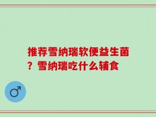 推荐雪纳瑞软便益生菌？雪纳瑞吃什么辅食