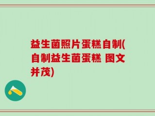 益生菌照片蛋糕自制(自制益生菌蛋糕 图文并茂)