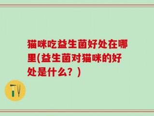 猫咪吃益生菌好处在哪里(益生菌对猫咪的好处是什么？)