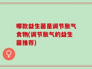 哪款益生菌是调节胀气食物(调节胀气的益生菌推荐)