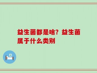 益生菌都是啥？益生菌属于什么类别