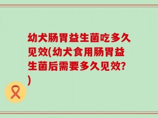 幼犬肠胃益生菌吃多久见效(幼犬食用肠胃益生菌后需要多久见效？)