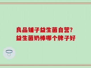良品铺子益生菌自营？益生菌奶棒哪个牌子好