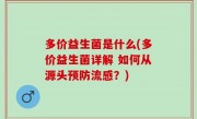 多价益生菌是什么(多价益生菌详解 如何从源头预防流感？)